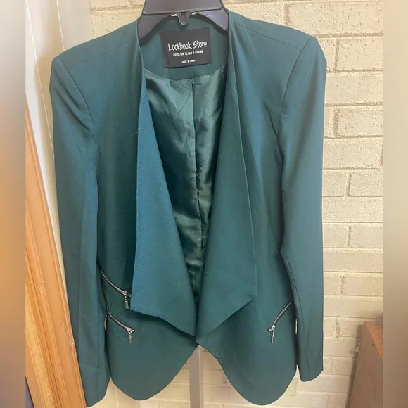 Emerald Green Oversized Blazer/Jacket - Picture 6 of 10